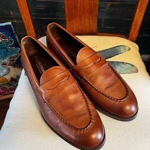 Allen Edmonds Men's Tan Leather Slip-On Loafers